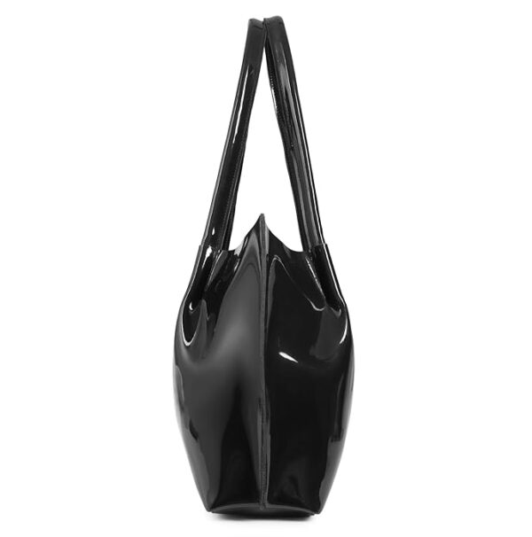 Casual Patent Synthetic Leather Tote Bag, Handbags for Women - Image 4