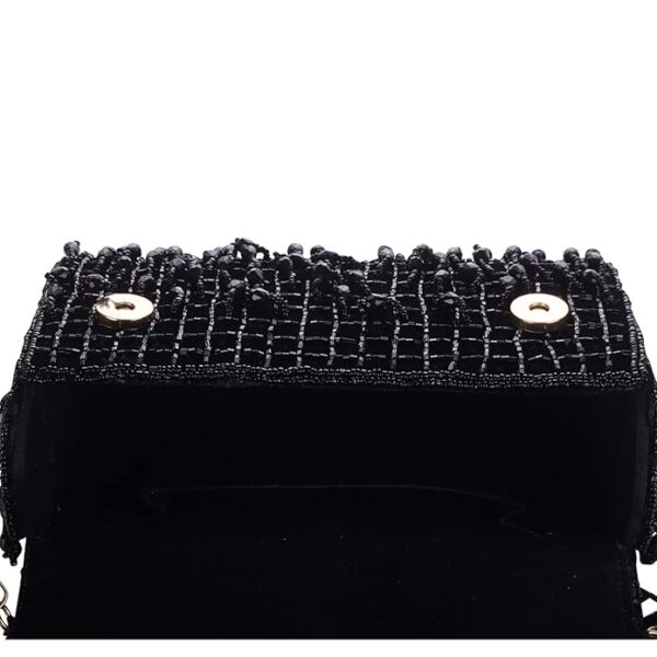 Embellished Embroidered Foldover Clutch - Image 6