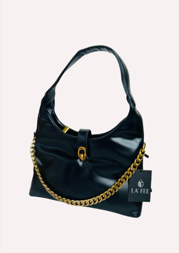 Black Hobo Bag for Women - Image 7