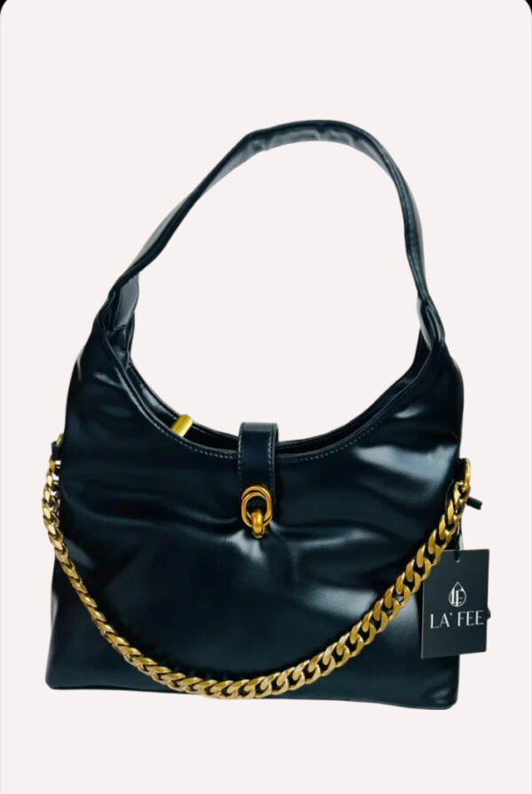 Black Hobo Bag for Women - Image 5