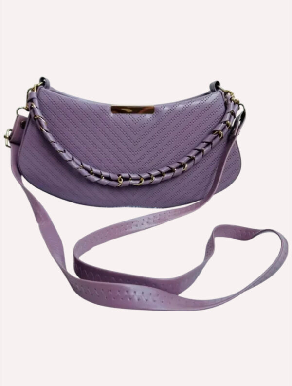 Women's Purple Leather Handbag