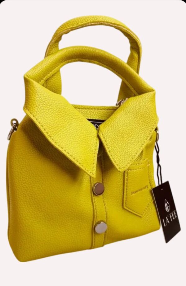 Women Crossbody Bag Fashion PU Leather Funny Shirt Shape Shoulder Purse Top Handle Handbag with Adjustable Strap - Image 2