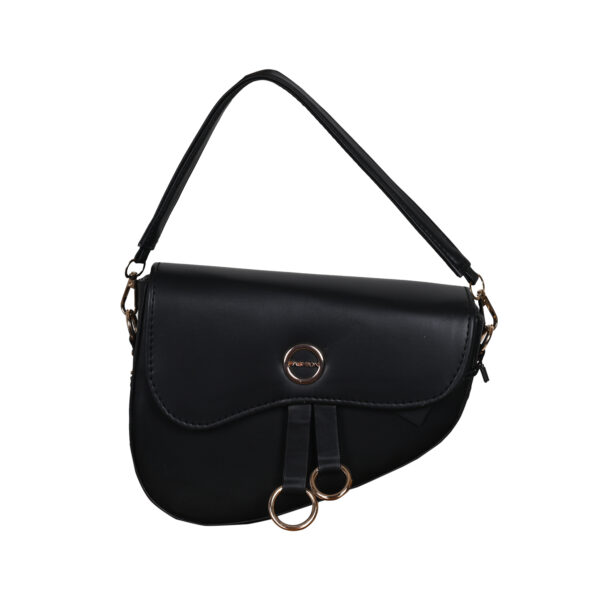 Black Women Sling Bag Stylish Curve Shape Sling Bag