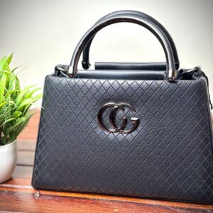 Stylish Black Structured Sling Bag