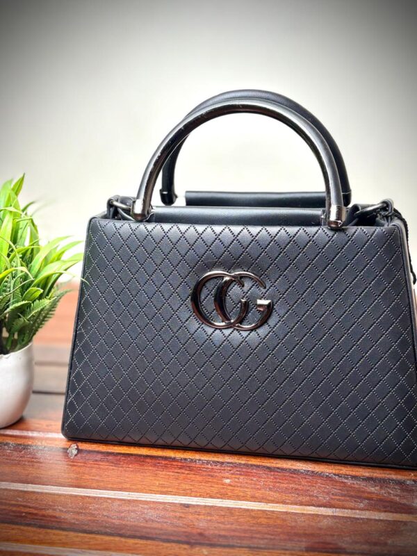 Stylish Black Structured Sling Bag