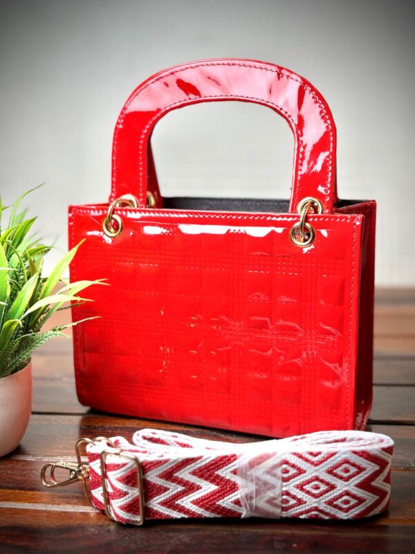 Quilted Handbag with Detachable Strap - Image 5