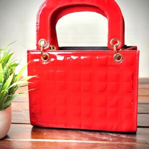 Quilted Handbag with Detachable Strap