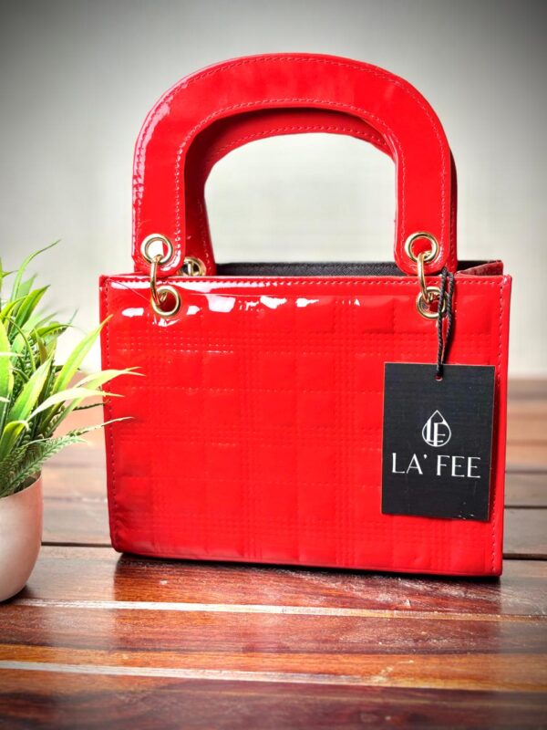Quilted Handbag with Detachable Strap - Image 4