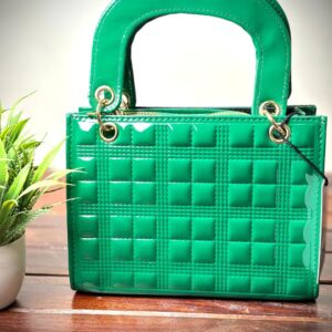 Quilted Handbag with Detachable Strap