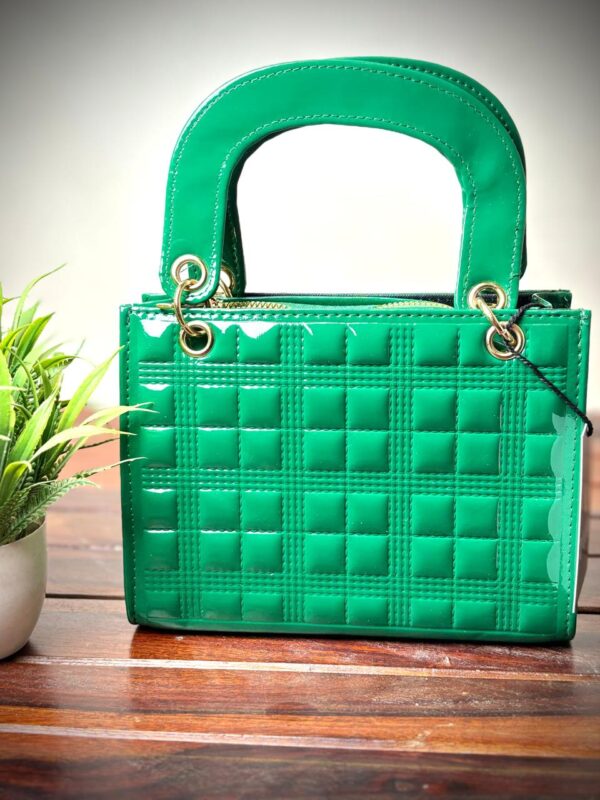 Quilted Handbag with Detachable Strap