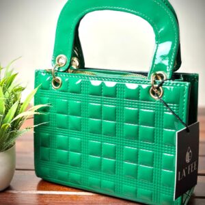 Quilted Handbag with Detachable Strap