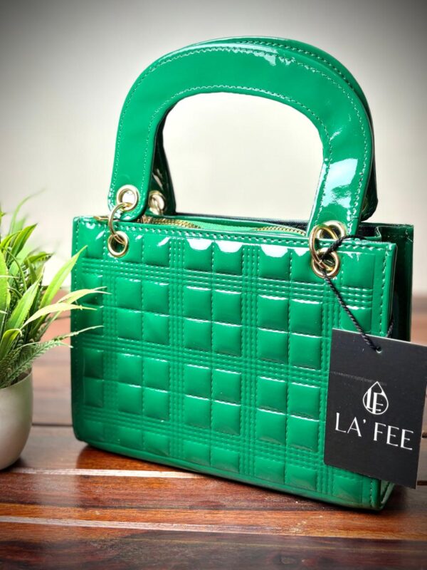 Quilted Handbag with Detachable Strap - Image 3