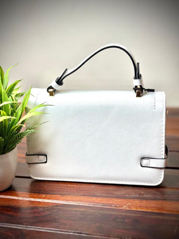 White Diamond Lattice Sling bags and Hand bags - Image 5