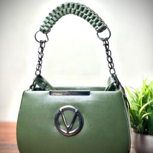 Women’s Stylish Trendy Sling Bag Double Compartment Zipped with Chain Sling & Double Shoulder Strap