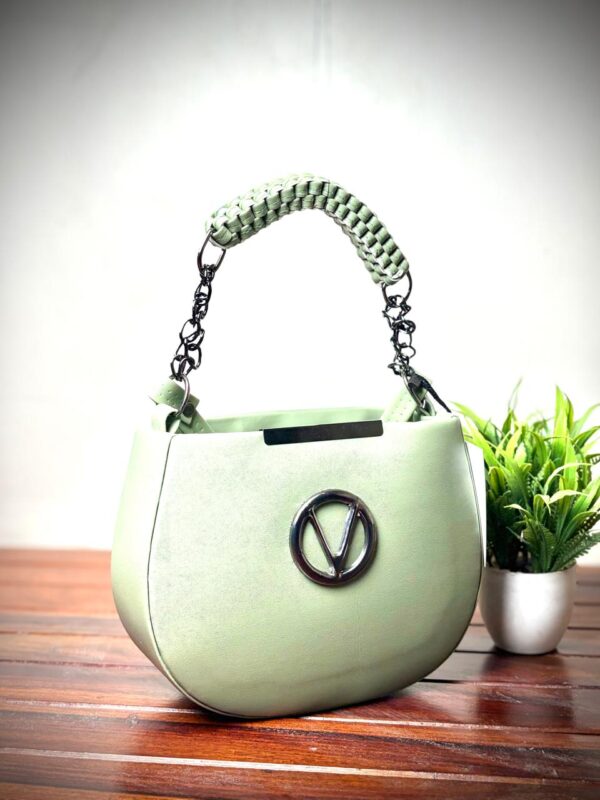 Women’s Stylish Trendy Sling Bag Double Compartment Zipped with Chain Sling & Double Shoulder Strap - Image 2