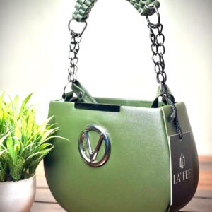 Women’s Stylish Trendy Sling Bag Double Compartment Zipped with Chain Sling & Double Shoulder Strap