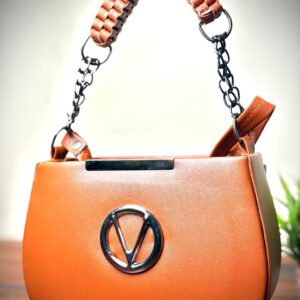 Women’s Stylish Trendy Sling Bag Double Compartment Zipped with Chain Sling & Double Shoulder Strap