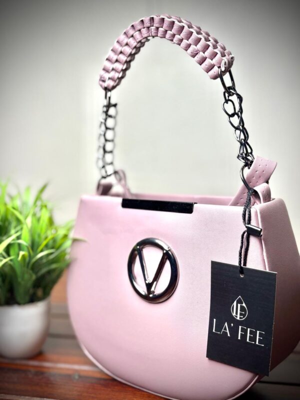 Women’s Stylish Trendy Sling Bag Double Compartment Zipped with Chain Sling & Double Shoulder Strap - Image 4