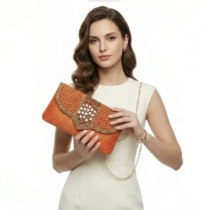 Rajasthani Traditional Handworked Embleshed Clutch For Bridal