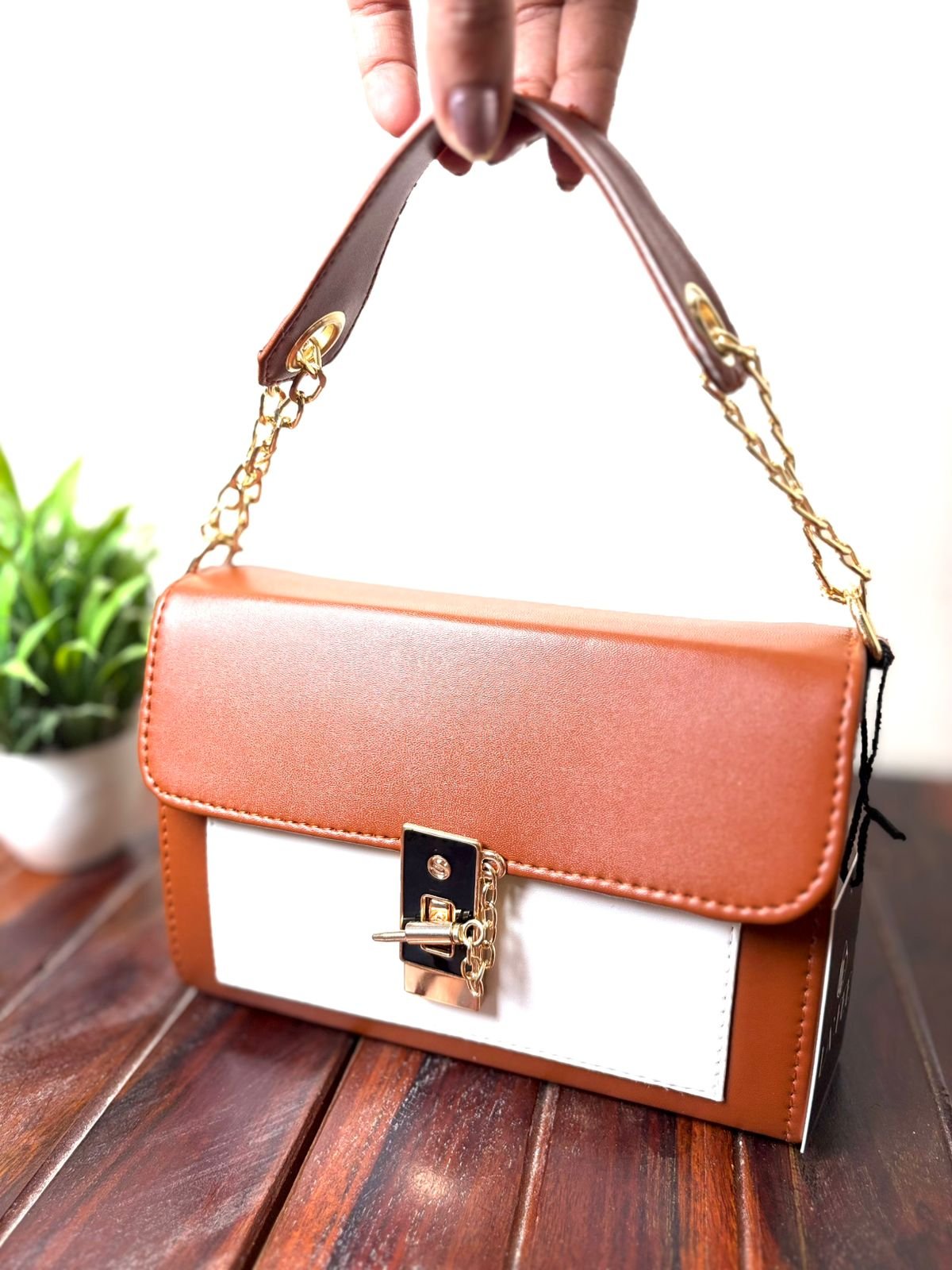 Solid Crossbody Bag with Convertible Sling/Shoulder for Women - Image 2