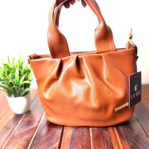 Women Pleated Structured Shoulder Bag