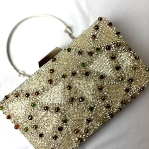 Pearl Handwork Golden Fusion Clutch