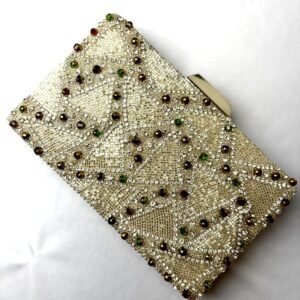 Pearl Handwork Golden Fusion Clutch