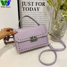Lavender Studded Handbag