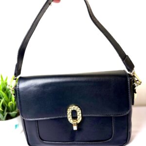 Solid Sling Bag with Chain Strap
