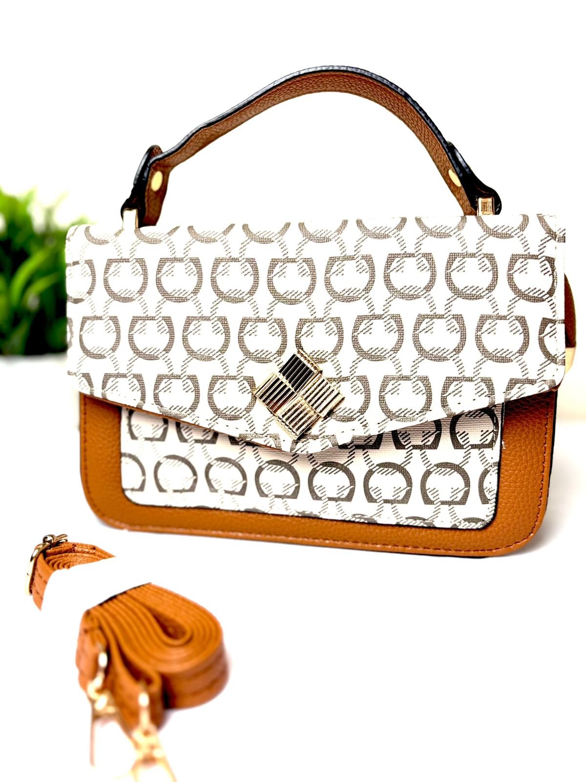 Women Printed PU Regular Structured Satchel Bag - Image 3