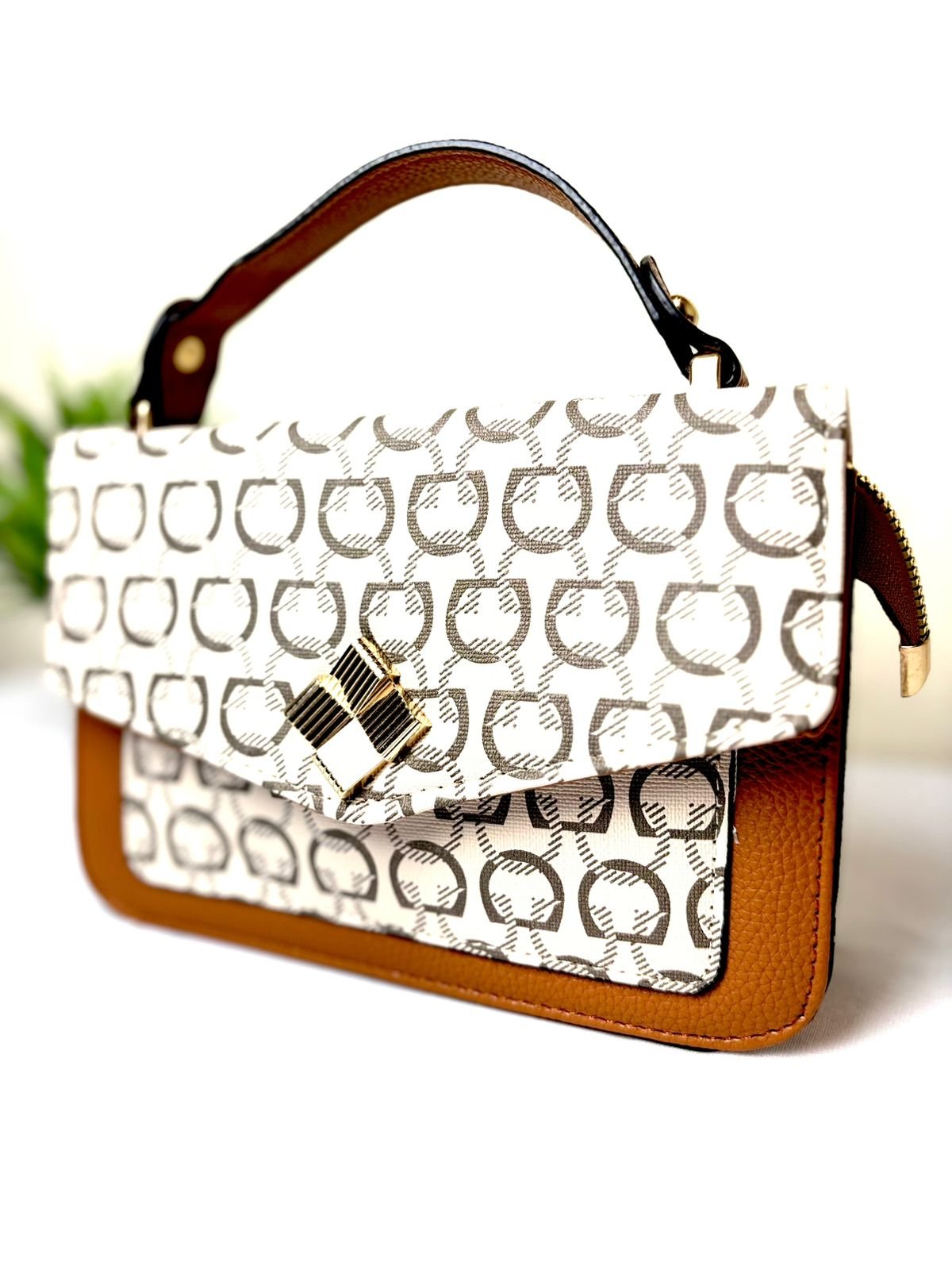 Women Printed PU Regular Structured Satchel Bag - Image 2