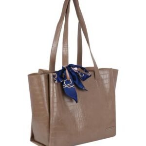 Women’s Dark Toffy Color Bag With Satin