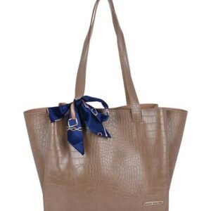 Women's Dark Toffy Color Bag With Satin