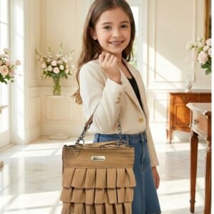 Pleated Shoulder Bag, Ruffle, Tote Bag, Women's, Large, Ruched Bag, Zipper