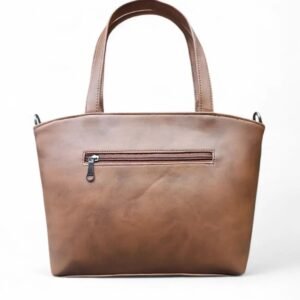 Textured PU Swagger Handheld Bag With Cut Work