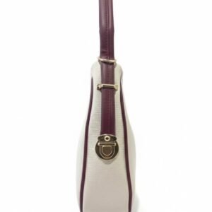 Women Off White Half Moon Sling Bag