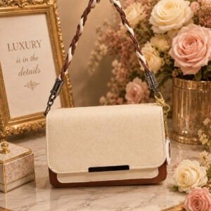 Stylish Beige and tan colour Sling bag
