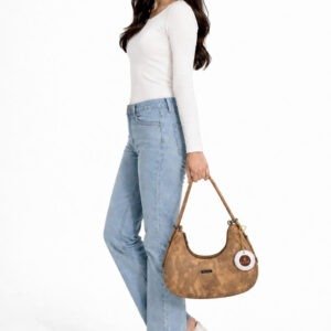 Tan color moon Hobo Sling Bag