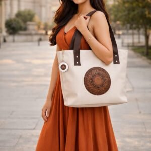 Premium Quality Big Size off white Tote Bag for office going women