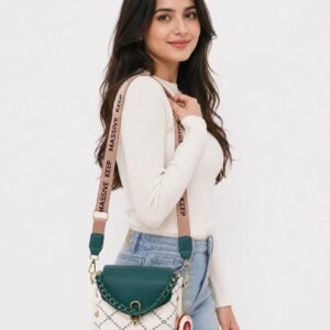Trendy Double Belt Sling Bag