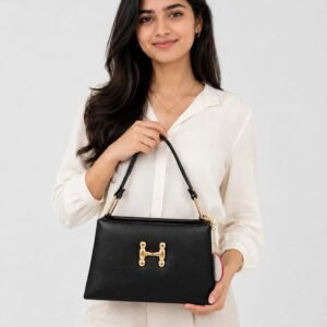 Black Color Solid Sling Bag