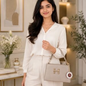 Ivory Solid Sling Bag
