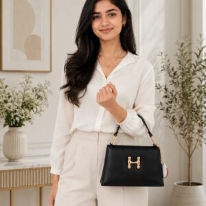 Black Color Solid Sling Bag