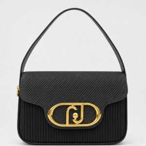 Solid Box Structure Black Handbag/ shoulder bag